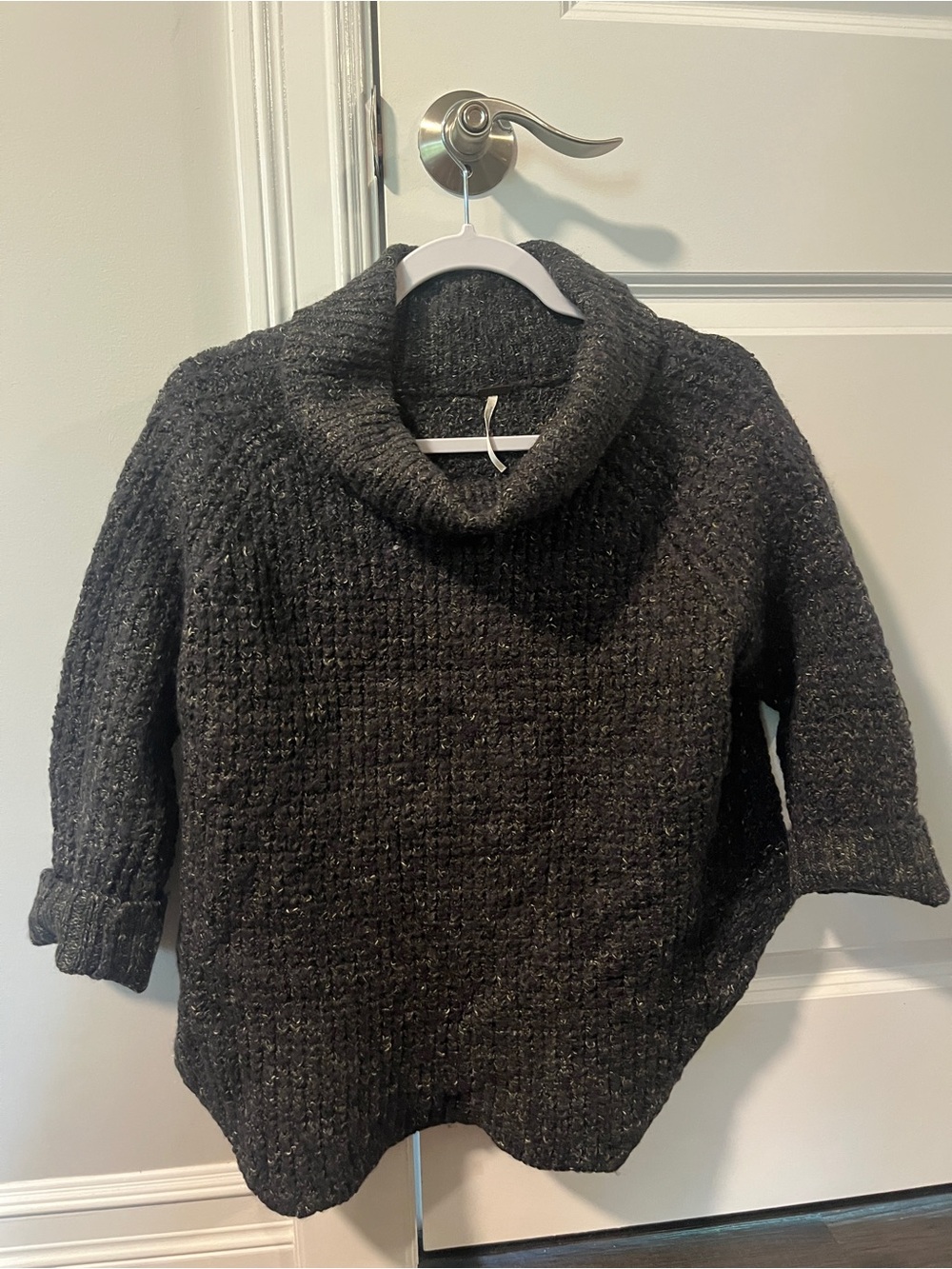 Free People - Cozy Charcoal Turtleneck Sweater